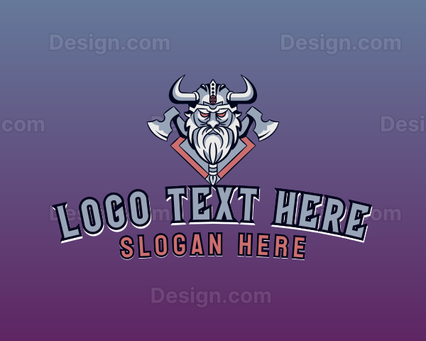 Viking Horn  Axe Logo