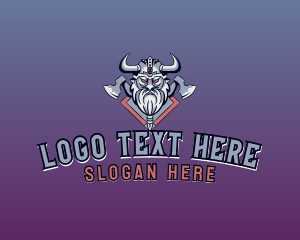 Viking Horn  Axe logo