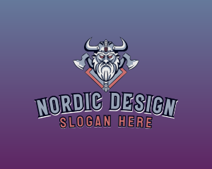 Viking Horn  Axe logo