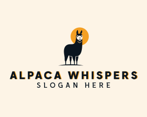 Llama Wild Animal  logo design