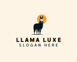 Llama Wild Animal  logo design