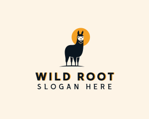 Llama Wild Animal  logo design