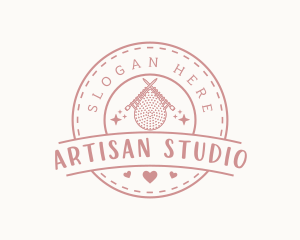 Knitting Crochet Garment logo design