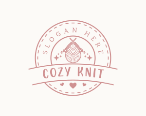 Knitting Crochet Garment logo design