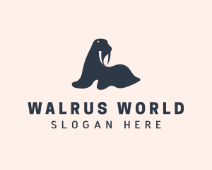 Arctic Walrus Zoo logo design