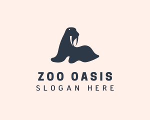 Arctic Walrus Zoo logo design