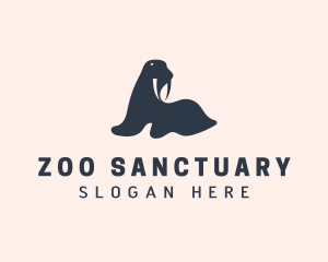 Arctic Walrus Zoo logo design