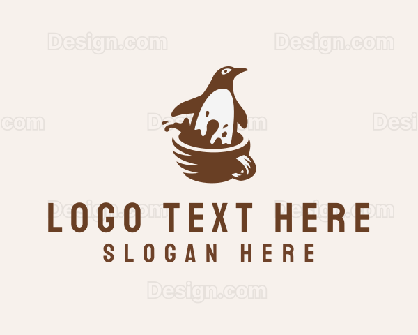 Coffee Penguin Cafe Logo