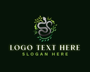 Ornamental Snake Leaf logo