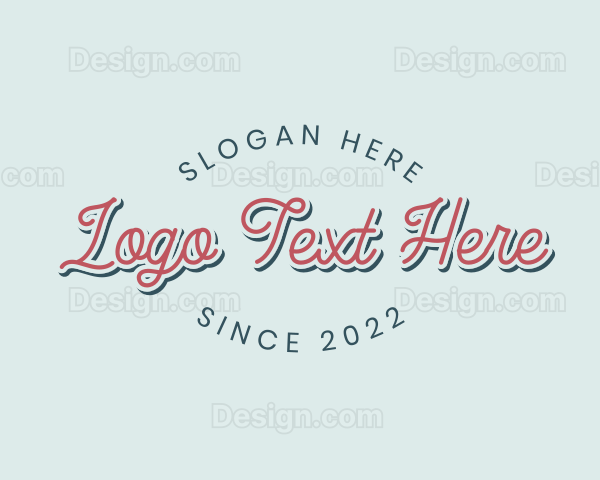 Rustic Script Style Logo