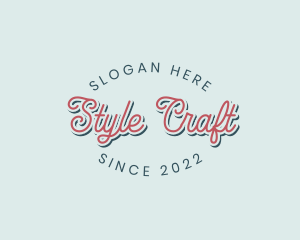 Rustic Script Style logo design