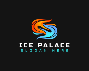 Flame Ice Ventilation logo design