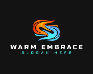 Flame Ice Ventilation logo design