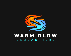 Flame Ice Ventilation logo design