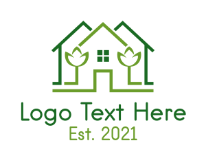 Green House Flower  logo