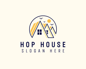 House Roofing Property logo design