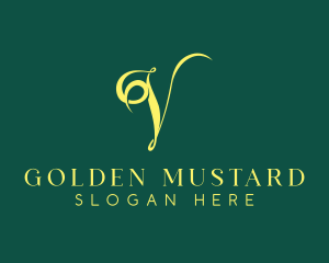 Elegant V Lettermark logo