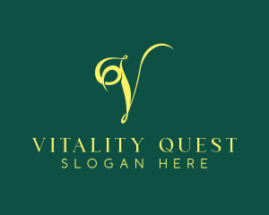 Elegant V Lettermark logo