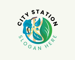 Eco Petrol Station logo design