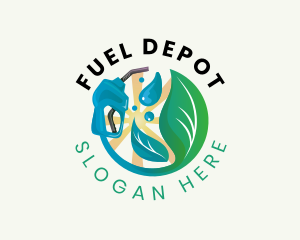 Eco Petrol Station logo design