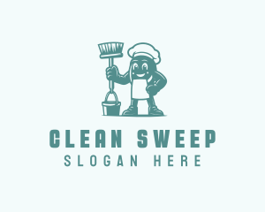 Cleaning Sanitation Housekeeper logo design