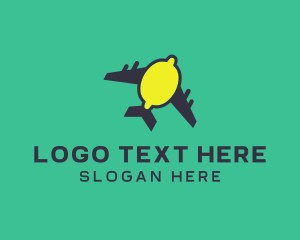Citrus Lemon Plane  logo