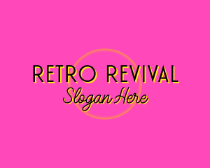 Retro Neon Fashion logo design