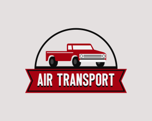 Pickup Truck Transportation logo design