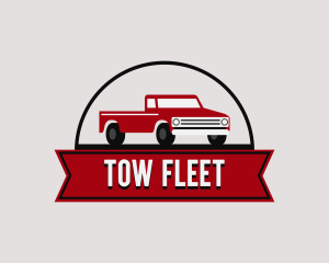 Pickup Truck Transportation logo design