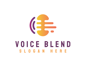 Podcast Radio Announcer logo design