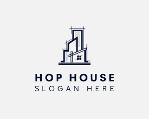 Building House Architect logo design