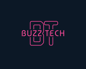 Cyber Tech Neon logo design