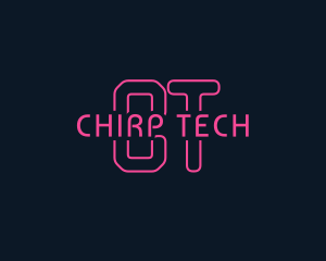 Cyber Tech Neon logo design