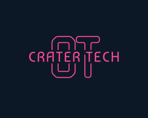 Cyber Tech Neon logo design