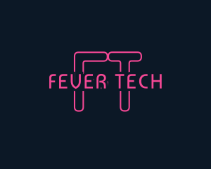 Cyber Tech Neon logo design