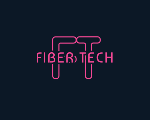 Cyber Tech Neon logo design