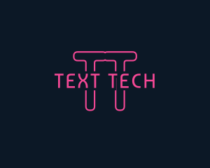 Cyber Tech Neon logo design