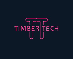 Cyber Tech Neon logo design