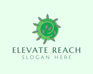 Green Eco Leaves logo design