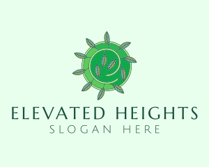 Green Eco Leaves logo design