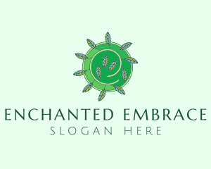 Green Eco Leaves logo design