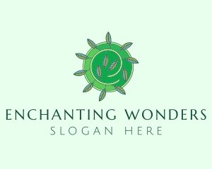 Green Eco Leaves logo design