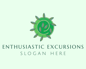 Green Eco Leaves logo design