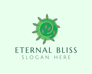 Green Eco Leaves logo design