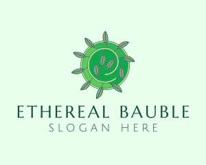 Green Eco Leaves logo design