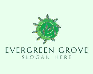 Green Eco Leaves logo design