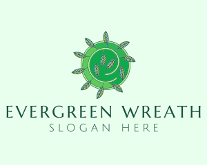 Green Eco Leaves logo design