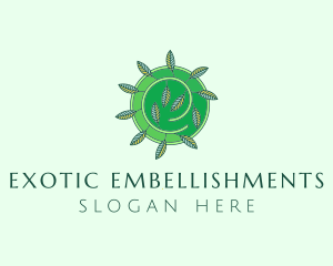 Green Eco Leaves logo design