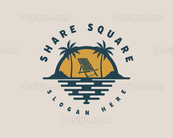 Beach Resort Chair Logo