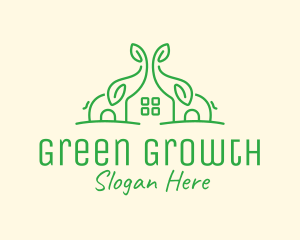 Green House Realtor logo design